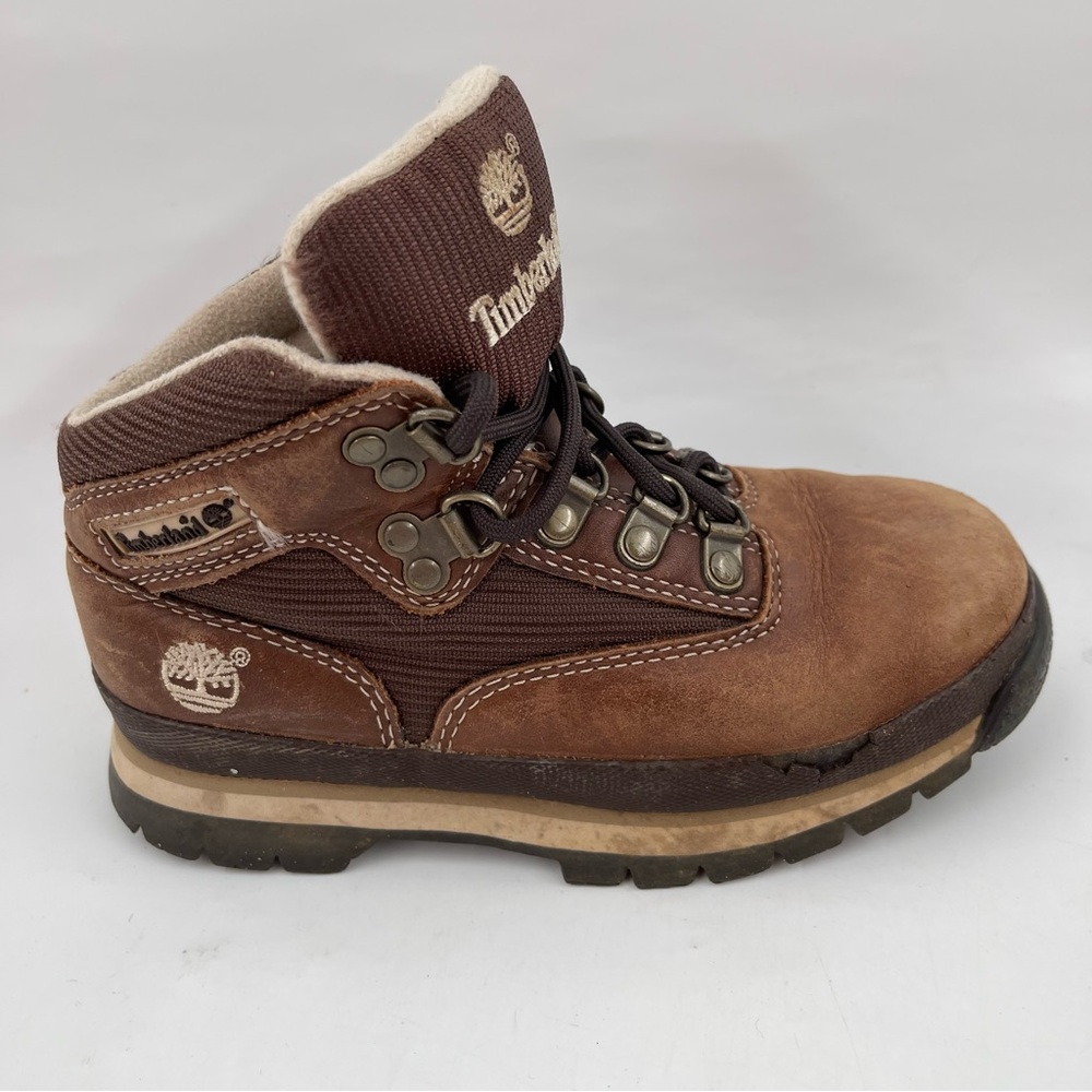 Timberland Boy’s Classic Brown Suede -SZ 12.5 C- Waterproof Hiking Boots